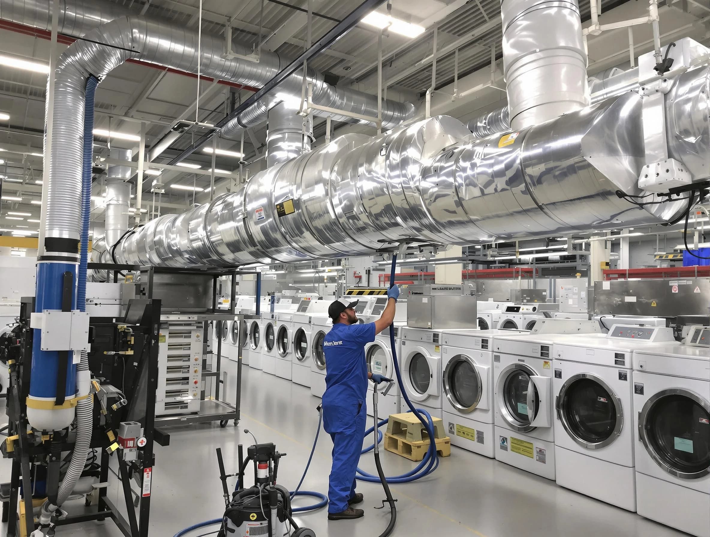 Rockwood Dryer Vent Cleaning team performing heavy-duty industrial dryer vent cleaning in Rockwood