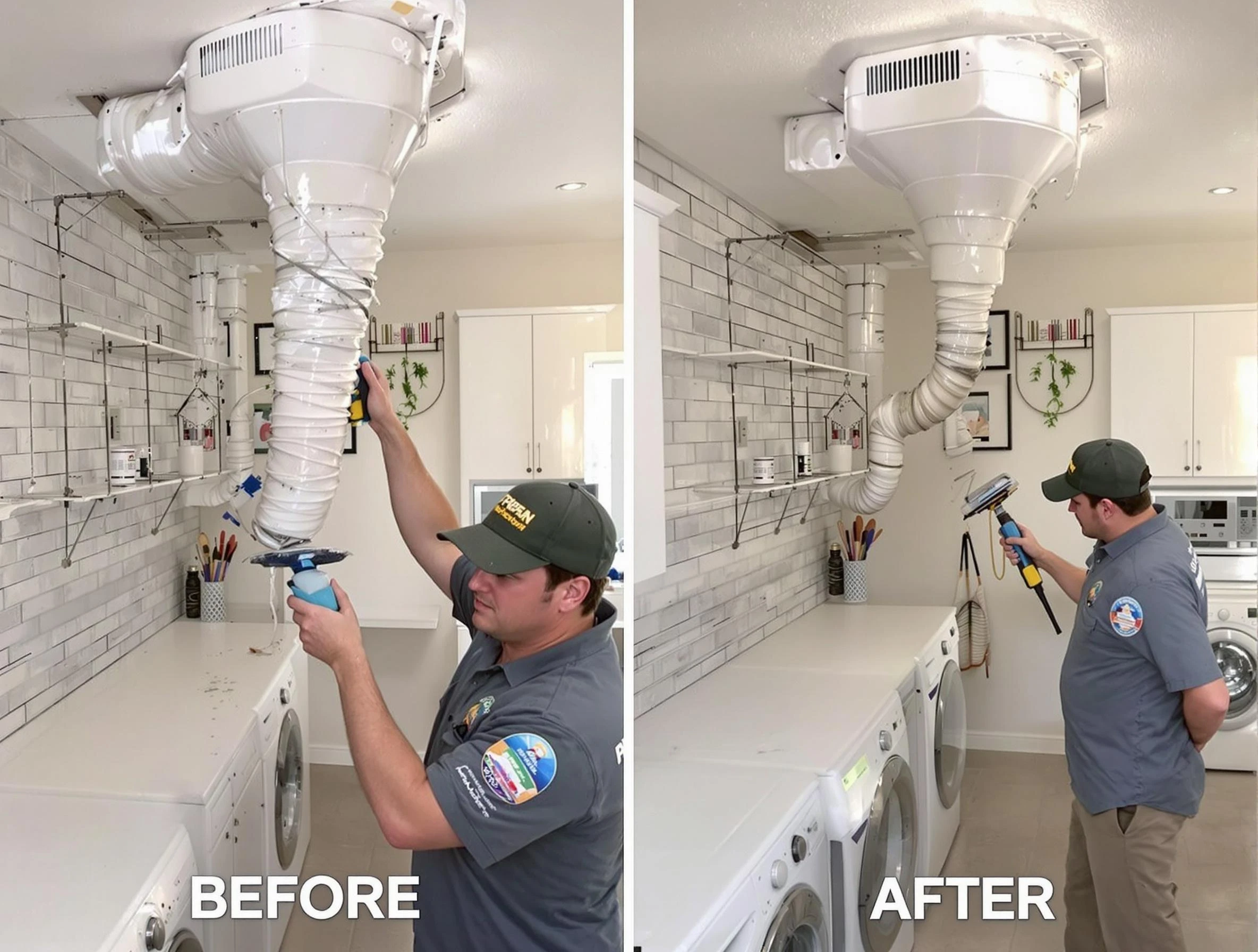 Professional dryer exhaust vent cleaning by Rockwood Dryer Vent Cleaning in Rockwood